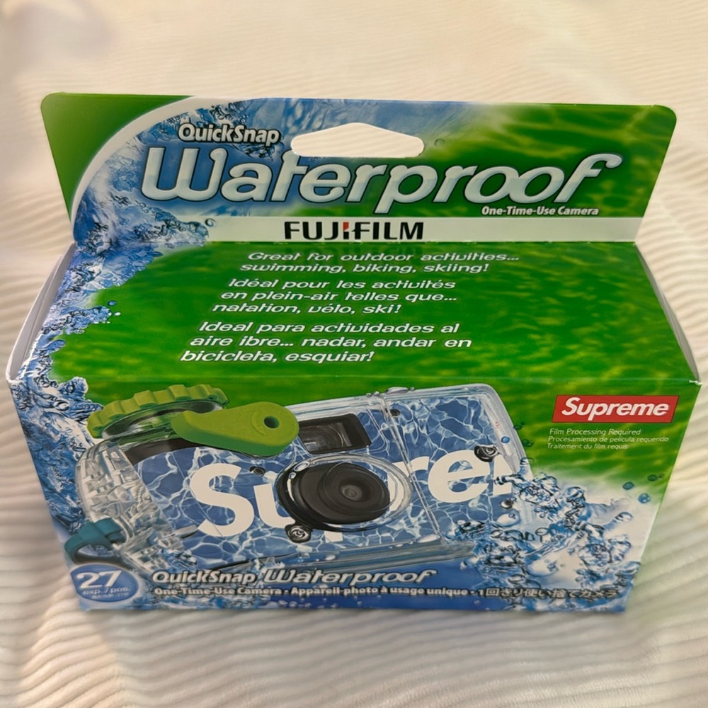 Supreme / Fuji waterproof, one-time use camera.